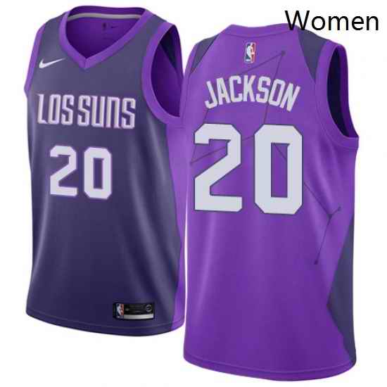 Womens Nike Phoenix Suns 20 Josh Jackson Swingman Purple NBA Jersey City Edition